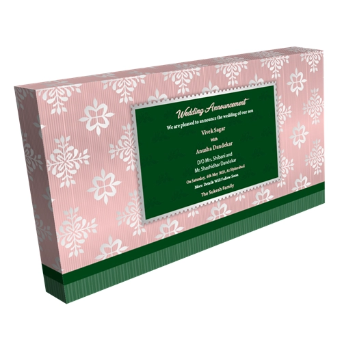 6 Small + 1 Large Compartment Luxury Silver Gift Box | Kanjeevaram Saree Design